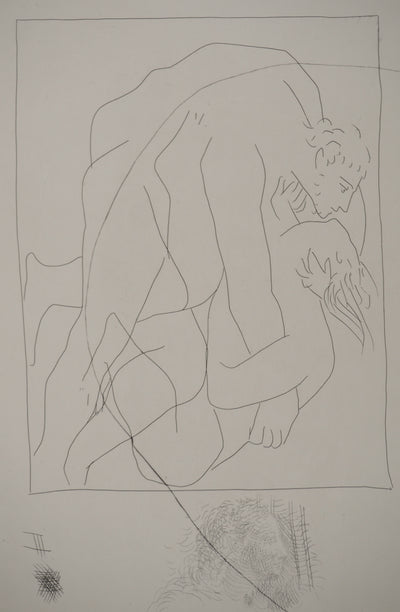Pablo PICASSO : Métamorphoses d'Ovide, Lutte entre Térée et sa belle-sœur Philomèl, Gravure originale (photo de détail 3) - Crédit photo : Galerie Art.Paris
