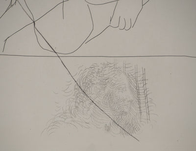 Pablo PICASSO : Métamorphoses d'Ovide, Lutte entre Térée et sa belle-sœur Philomèl, Gravure originale (photo de détail 6) - Crédit photo : Galerie Art.Paris