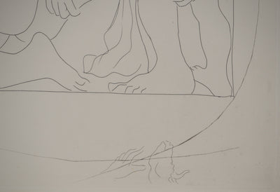 Pablo PICASSO : Métamorphoses d'Ovide, Polyxène égorgée sur la tombe d'Achill, Gravure originale (photo de détail 5) - Crédit photo : Galerie Art.Paris