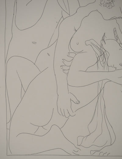 Pablo PICASSO : Métamorphoses d'Ovide, Polyxène égorgée sur la tombe d'Achill, Gravure originale (photo de détail 6) - Crédit photo : Galerie Art.Paris