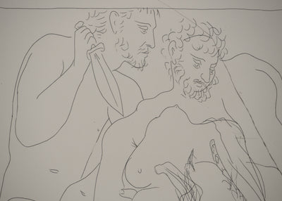 Pablo PICASSO : Métamorphoses d'Ovide, Polyxène égorgée sur la tombe d'Achill, Gravure originale (photo de détail 7) - Crédit photo : Galerie Art.Paris