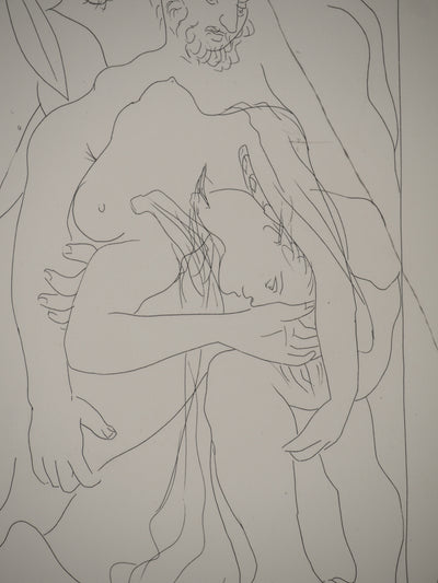 Pablo PICASSO : Métamorphoses d'Ovide, Polyxène égorgée sur la tombe d'Achill, Gravure originale (photo de détail 8) - Crédit photo : Galerie Art.Paris