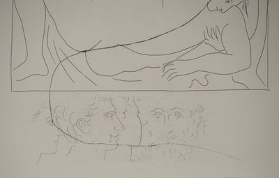 Pablo PICASSO : Métamorphoses d'Ovide, Eurydice piquée par un serpen, Gravure originale (photo de détail 5) - Crédit photo : Galerie Art.Paris