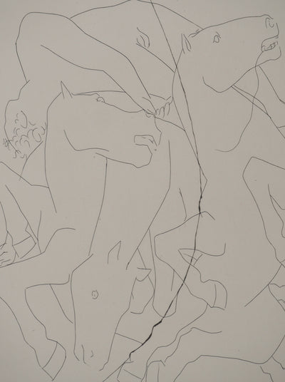 Pablo PICASSO : Métamorphoses d'Ovide, Chute de Phaéton avec le char solei, Gravure originale (photo de détail 4) - Crédit photo : Galerie Art.Paris