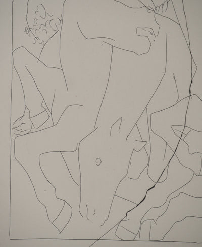 Pablo PICASSO : Métamorphoses d'Ovide, Chute de Phaéton avec le char solei, Gravure originale (photo de détail 5) - Crédit photo : Galerie Art.Paris
