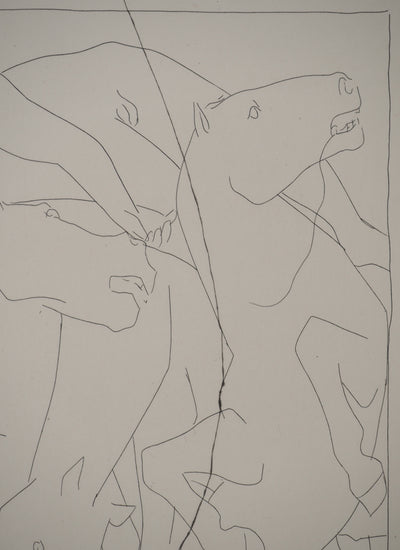 Pablo PICASSO : Métamorphoses d'Ovide, Chute de Phaéton avec le char solei, Gravure originale (photo de détail 6) - Crédit photo : Galerie Art.Paris