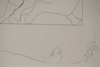 Pablo PICASSO : Métamorphoses d'Ovide, Chute de Phaéton avec le char solei, Gravure originale (photo de détail 7) - Crédit photo : Galerie Art.Paris