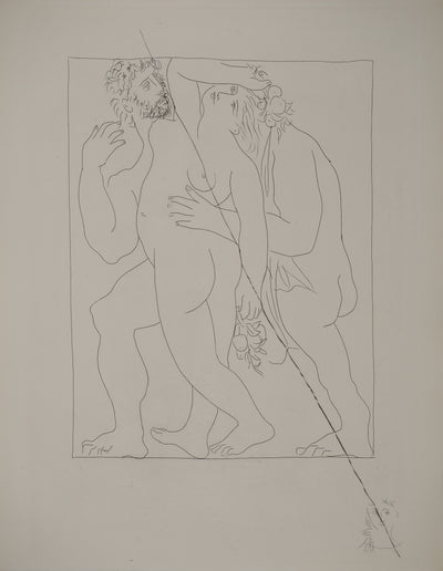 Pablo PICASSO : Métamorphoses d'Ovide, Vertumne poursuit Promone de son amou, Gravure originale (vue générale) - Crédit photo : Galerie Art.Paris