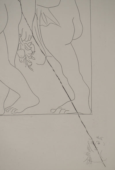 Pablo PICASSO : Métamorphoses d'Ovide, Vertumne poursuit Promone de son amou, Gravure originale (photo de détail 6) - Crédit photo : Galerie Art.Paris