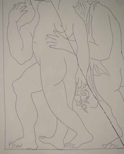 Pablo PICASSO : Métamorphoses d'Ovide, Vertumne poursuit Promone de son amou, Gravure originale (photo de détail 7) - Crédit photo : Galerie Art.Paris