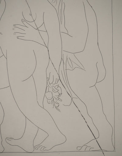 Pablo PICASSO : Métamorphoses d'Ovide, Vertumne poursuit Promone de son amou, Gravure originale (photo de détail 8) - Crédit photo : Galerie Art.Paris