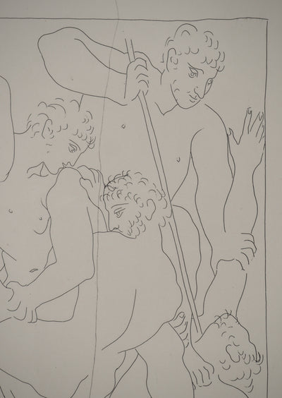 Pablo PICASSO : Métamorphoses d'Ovide, Combat pour Andromède entre Persée et Phiné, Gravure originale (photo de détail 4) - Crédit photo : Galerie Art.Paris