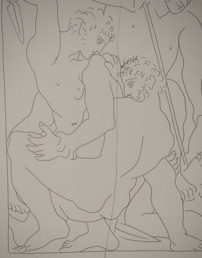 Pablo PICASSO : Métamorphoses d'Ovide, Combat pour Andromède entre Persée et Phiné, Gravure originale (photo de détail 5) - Crédit photo : Galerie Art.Paris