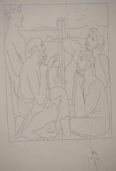 Pablo PICASSO : Métamorphoses d'Ovide, Récits de Nestor sur la guerre de Troi, Gravure originale (photo de détail 3) - Crédit photo : Galerie Art.Paris