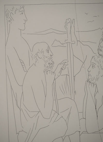 Pablo PICASSO : Métamorphoses d'Ovide, Récits de Nestor sur la guerre de Troi, Gravure originale (photo de détail 4) - Crédit photo : Galerie Art.Paris