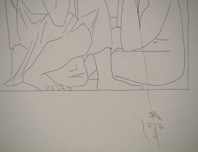 Pablo PICASSO : Métamorphoses d'Ovide, Récits de Nestor sur la guerre de Troi, Gravure originale (photo de détail 6) - Crédit photo : Galerie Art.Paris