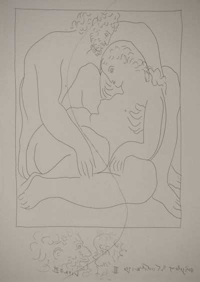 Pablo PICASSO : Métamorphoses d'Ovide, Amours de Jupiter et de Sémél, Gravure originale (photo de détail 3) - Crédit photo : Galerie Art.Paris