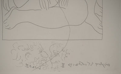 Pablo PICASSO : Métamorphoses d'Ovide, Amours de Jupiter et de Sémél, Gravure originale (photo de détail 5) - Crédit photo : Galerie Art.Paris