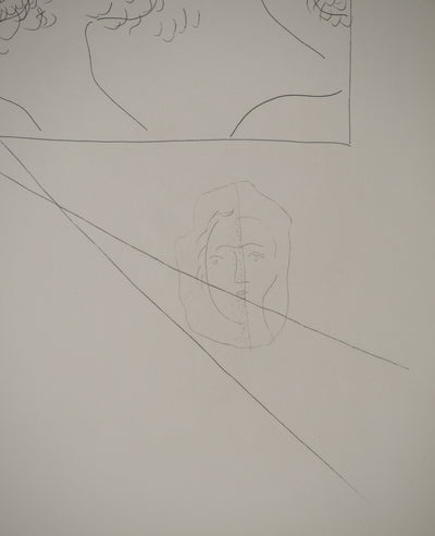 Pablo PICASSO : Métamorphoses d'Ovide, Quatre têtes d'homme, Gravure originale (photo de détail 5) - Crédit photo : Galerie Art.Paris