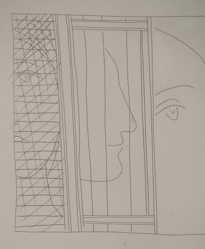 Pablo PICASSO : Métamorphoses d'Ovide, Trois fragments de tête, Gravure originale (photo de détail 5) - Crédit photo : Galerie Art.Paris