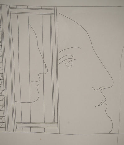 Pablo PICASSO : Métamorphoses d'Ovide, Trois fragments de tête, Gravure originale (photo de détail 7) - Crédit photo : Galerie Art.Paris