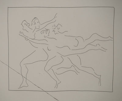 Pablo PICASSO : Métamorphoses d'Ovide, Quatre femmes en fuit, Gravure originale (photo de détail 4) - Crédit photo : Galerie Art.Paris