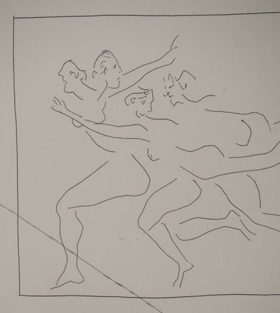 Pablo PICASSO : Métamorphoses d'Ovide, Quatre femmes en fuit, Gravure originale (photo de détail 5) - Crédit photo : Galerie Art.Paris