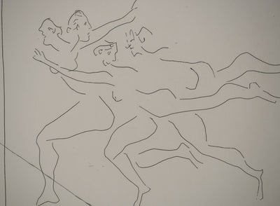 Pablo PICASSO : Métamorphoses d'Ovide, Quatre femmes en fuit, Gravure originale (photo de détail 7) - Crédit photo : Galerie Art.Paris