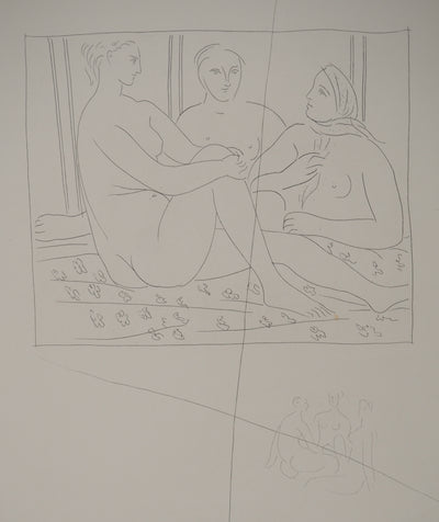 Pablo PICASSO : Métamorphoses d'Ovide, Trois femmes nue, Gravure originale (photo de détail 3) - Crédit photo : Galerie Art.Paris