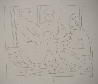 Pablo PICASSO : Métamorphoses d'Ovide, Trois femmes nue, Gravure originale (photo de détail 4) - Crédit photo : Galerie Art.Paris