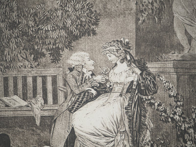Philibert-Louis DEBUCOURT :, Gravure originale (photo de détail 3) - Crédit photo : Galerie Art.Paris
