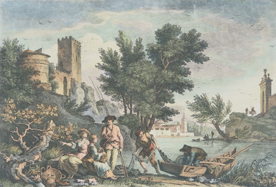 Joseph VERNET :, Gravure originale (photo de détail 3) - Crédit photo : Galerie Art.Paris