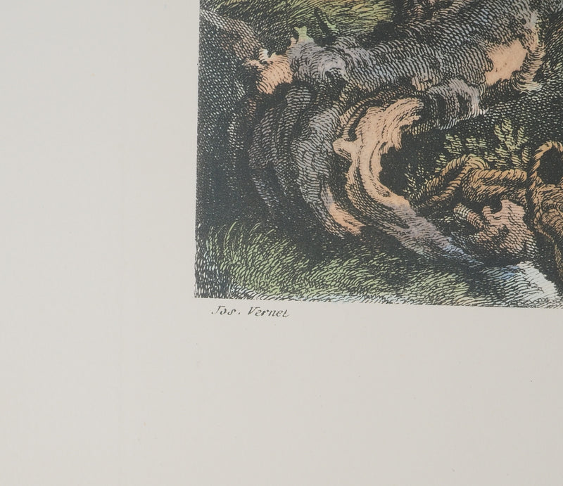 Joseph VERNET :, Gravure originale (photo de détail 2) - Crédit photo : Galerie Art.Paris