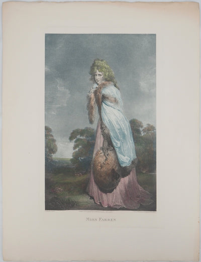 Nicolas LAVREINCE : Miss Farren, Gravure originale (vue générale) - Crédit photo : Galerie Art.Paris