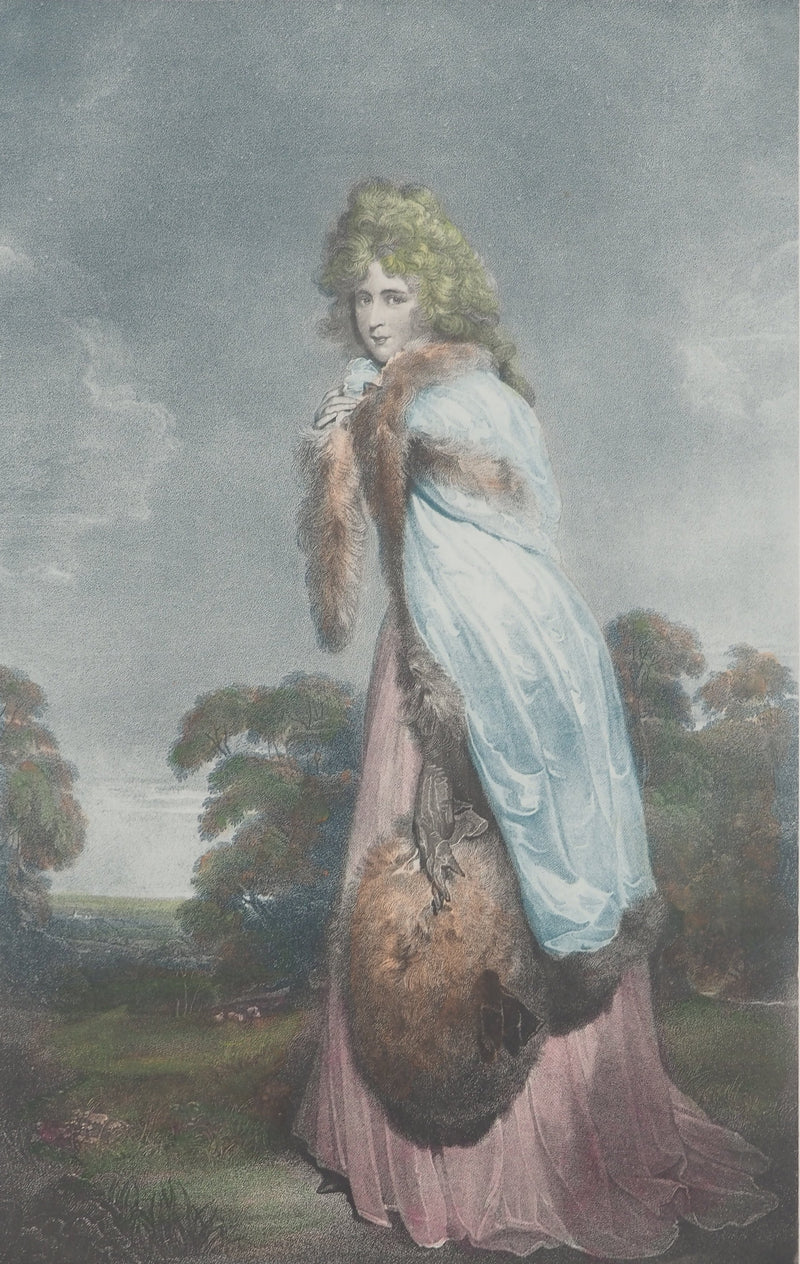 Nicolas LAVREINCE : Miss Farren, Gravure originale (photo de détail 3) - Crédit photo : Galerie Art.Paris
