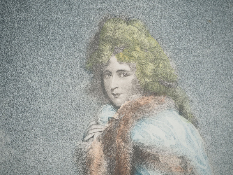 Nicolas LAVREINCE : Miss Farren, Gravure originale (photo de détail 4) - Crédit photo : Galerie Art.Paris