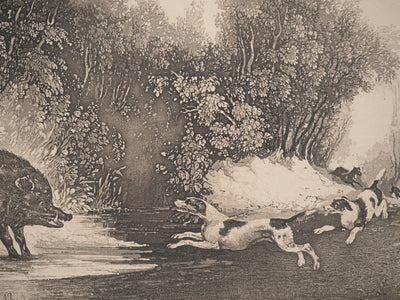 Newton FIELDING :, Gravure originale (photo de détail 3) - Crédit photo : Galerie Art.Paris