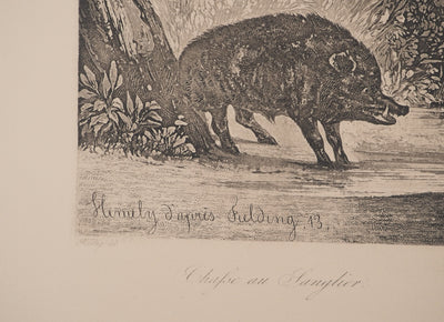 Newton FIELDING :, Gravure originale (photo de détail 4) - Crédit photo : Galerie Art.Paris