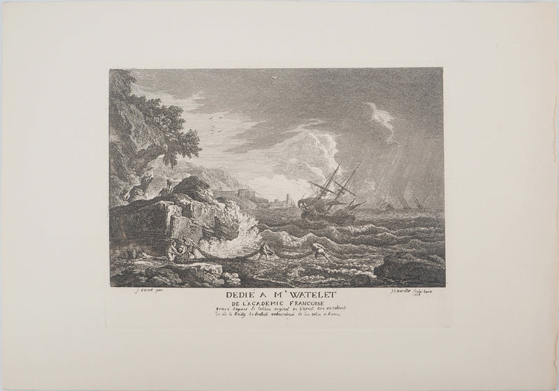 Joseph VERNET :, Gravure originale (vue générale) - Crédit photo : Galerie Art.Paris