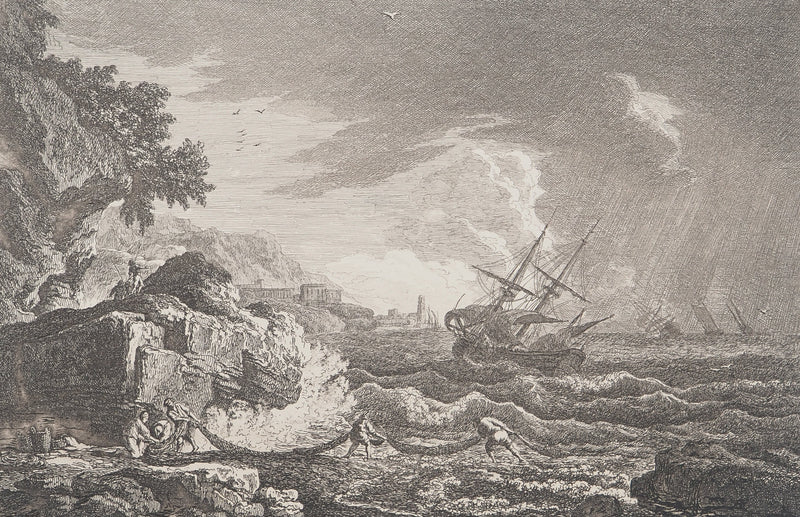 Joseph VERNET :, Gravure originale (photo de détail 3) - Crédit photo : Galerie Art.Paris