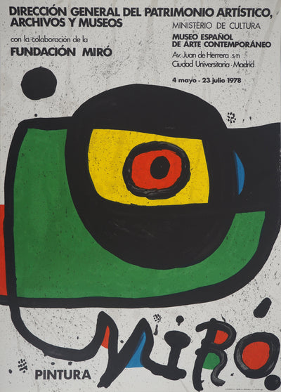 Joan MIRO : Peintures de Miro, Affiche originale (vue générale) - Crédit photo : Galerie Art.Paris