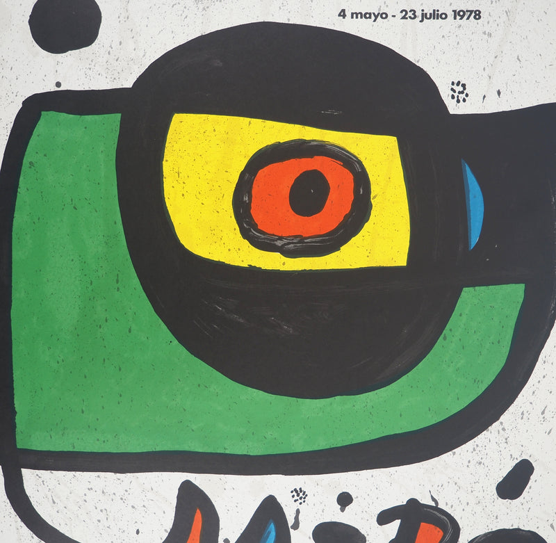 Joan MIRO : Peintures de Miro, Affiche originale (photo de détail 3) - Crédit photo : Galerie Art.Paris
