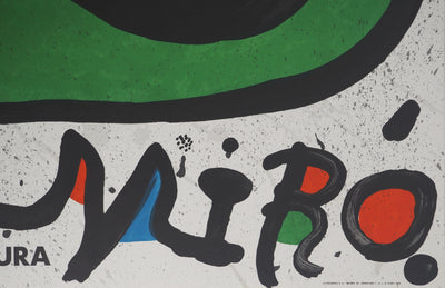 Joan MIRO : Peintures de Miro, Affiche originale (photo de détail 2) - Crédit photo : Galerie Art.Paris