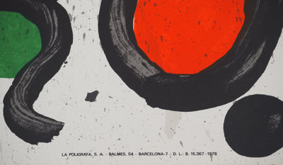 Joan MIRO : Peintures de Miro, Affiche originale (photo de détail 7) - Crédit photo : Galerie Art.Paris