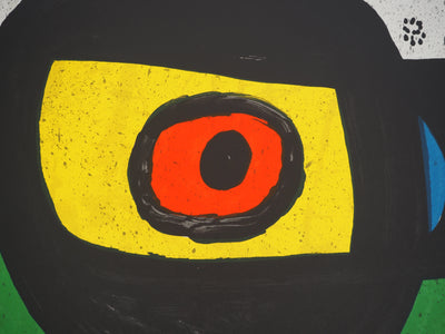 Joan MIRO : Peintures de Miro, Affiche originale (photo de détail 5) - Crédit photo : Galerie Art.Paris