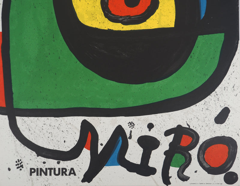 Joan MIRO : Peintures de Miro, Affiche originale (photo de détail 6) - Crédit photo : Galerie Art.Paris