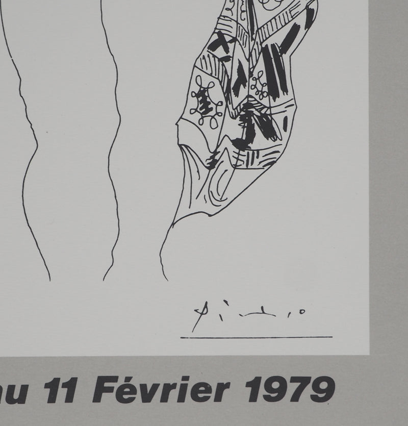 Pablo PICASSO : Le mousquetaire et la prostituée, Affiche originale (photo de détail 2) - Crédit photo : Galerie Art.Paris