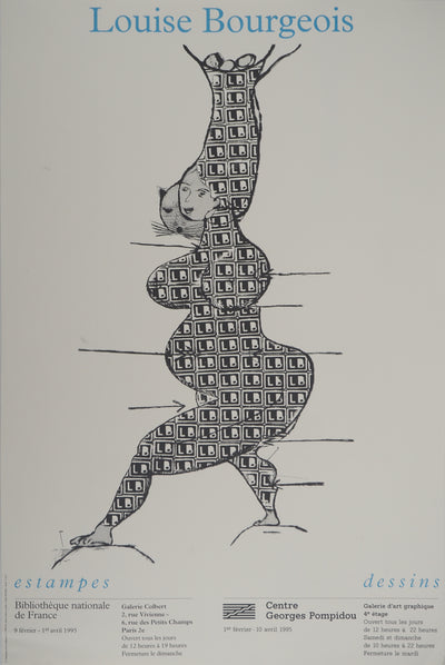 Louise BOURGEOIS : L'empreinte de la mémoire, Affiche originale (vue générale) - Crédit photo : Galerie Art.Paris