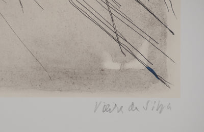 Maria Helena VIEIRA DA SILVA : L'œuvre gravé, Affiche originale (photo de détail 2) - Crédit photo : Galerie Art.Paris