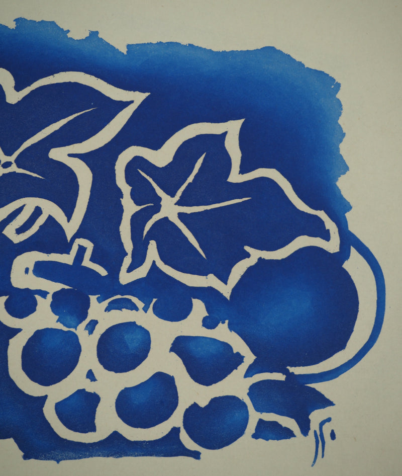 Georges BRAQUE : Feuilles et raisins, Gravure originale (photo de détail 4) - Crédit photo : Galerie Art.Paris